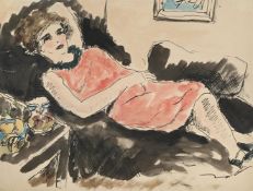 CHRISTOPHER WOOD (BRITISH 1901-1930), RECLINING FEMALE FIGURE