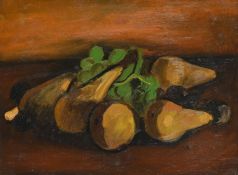 BERNARD MENINSKY (BRITISH 1891-1950), STILL LIFE WITH PEARS AND GRAPES