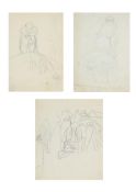 λ SIR STANLEY SPENCER (BRITISH 1891-1959), THREE FIGURE STUDIES
