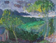 λ ADRIAN RYAN (BRITISH 1920-1998), WELSH LANDSCAPE, HARLECH CASTLE