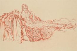 λ SIR WILLIAM RUSSELL FLINT (BRITISH 1880-1969), THE MODEL WITH THE FRINGE