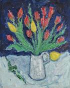 λ ADRIAN RYAN (BRITISH 1920-1998), RED AND YELLOW TULIPS