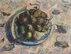 λ ADRIAN RYAN (BRITISH 1920-1998), FIGS ON A PLATE