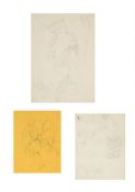 λ SIR STANLEY SPENCER (BRITISH 1891-1959), THREE SHEETS OF FIGURE STUDIES (3)