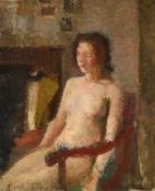 λ CLAUDE ROGERS (BRITISH 1907-1979), SEATED NUDE