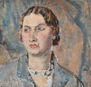 DAME ETHEL WALKER (BRITISH 1861-1951), PORTRAIT OF A WOMAN WITH NECKLACE