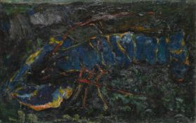λ ADRIAN RYAN (BRITISH 1920-1998), LOBSTER AMONG ROCKS
