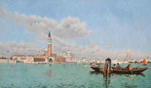 FRANCESCO BRUNERI (ITALIAN 1845/49-1926), THE ISLAND OF SAN GIORGIO, VENICE