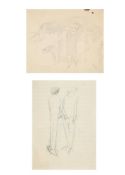 λ SIR STANLEY SPENCER (BRITISH 1891-1959), STUDY OF A COUPLE: STUDIES OF WOMEN (2)