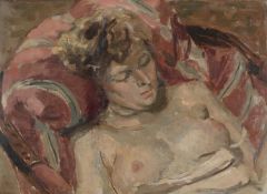 λ ANTHONY DEVAS (BRITISH 1911-1958), NUDE RESTING - THE ARTIST'S WIFE