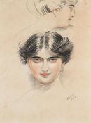 PAUL CESAR HELLEU (FRENCH 1859-1927)ÉTUDE DE DEUX TÊTES