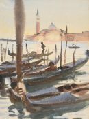 ‡ JOHN SINGER SARGENT (AMERICAN 1856-1925), VENICE, GONDOLAS OFF SAN GIORGIO MAGGIORE