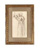 CHARLES SHANNON (BRITISH 1863-1937), STUDY FOR AUTUMN: A DOUBLE-SIDED DRAWING