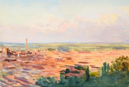 EMILY SARGENT (AMERICAN 1857-1936), OVERLOOKING GRANADA