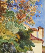 EMILY SARGENT (AMERICAN 1857-1936), TREES IN THE GARDENS OF THE VILLA VARRAMISTA