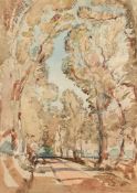 HENRY TONKS (BRITISH 1862-1937), AN AVENUE OF TREES