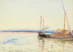 EMILY SARGENT (AMERICAN 1857-1936), BOATS IN A HARBOUR