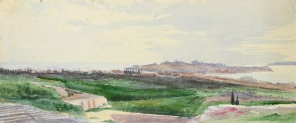EMILY SARGENT (AMERICAN 1857-1936), OVERLOOKING SYRACUSE, SICILY