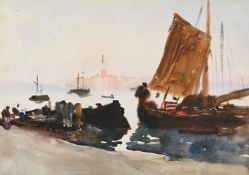 ‡ JOHN SINGER SARGENT (AMERICAN 1856-1925), VENICE SAILING BOAT