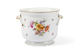 A LARGE HEREND PORCELAIN SEAU A BOUTEILLE OR WINE BOTTLE COOLER, MODERN