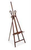 A MAHOGANY ADJUSTABLE PICTURE EASEL, FRENCH, IN EMPIRE STYLE, SECOND QUARTER 19TH CENTURY