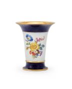 A MEISSEN PORCELAIN TRUMPET VASE, LATE 19TH CENTURY