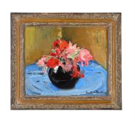 λ JEAN-FRANCK BAUDOIN (FRENCH 1870-1961), BOUQUET DE FLEURS AU VASE NOIR