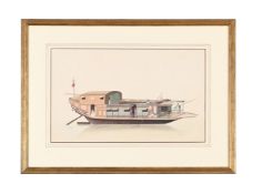 CHINESE SCHOOL (20TH CENTURY), STUDY OF A SAMPAN