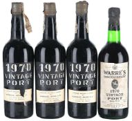 1970 Mixed Lot of Vintage Port