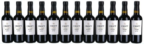 ß 2017 Croft, Vintage Port (Halves) - In Bond