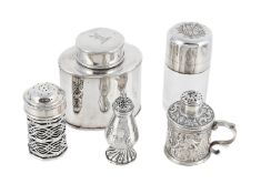 FIVE SILVER ITEMS