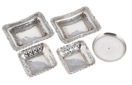 A COLLECTION OF SILVER DISHES