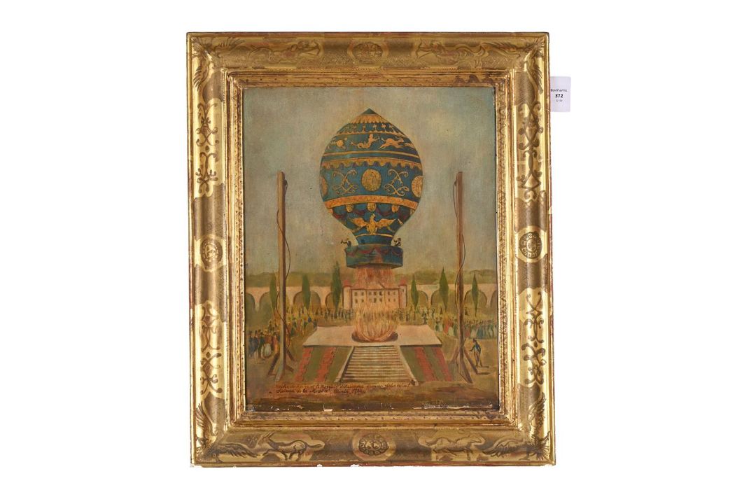 FRENCH SCHOOL (LATE 19TH CENTURY), THE FIRST FREE ASCENT OF A HOT AIR BALLOON - Image 1 of 3