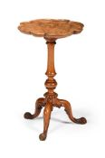 A WALNUT TRIPOD WINE TABLE, POSSIBLY BY GILLOWS, FIRST HALF 19TH CENTURY