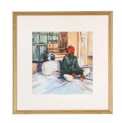 λ JULIET BONHAM CARTER (BRITISH 20TH CENTURY), IN THE DURBAR HALL, MANHANSAR, RAJASTHAN