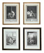 AFTER HENRY EDRIDGE & JOHN RAPAHEL SMITH, PORTRAITS OF WILLIAM PITT; CHARLES FAMES FOX; & TWO PRINTS