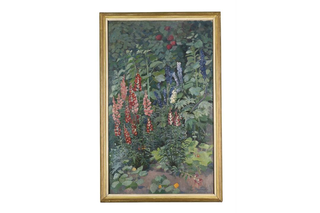 LOUISE RAEMAEKERS (DUTCH 1869-1956) SUMMER FLOWERS, SNAPDRAGONS AND LUPINS - Image 1 of 3