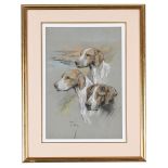 ARTHUR WARDLE (BRITISH 1864-1949), THREE HOUNDS