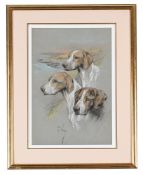 ARTHUR WARDLE (BRITISH 1864-1949), THREE HOUNDS