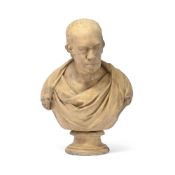 AFTER FRANCIS LEGGATT CHANTREY (1781-1842), A PLASTER BUST OF JAMES WATT, CIRCA 1840