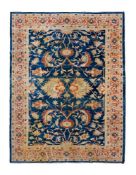 AN OATMEAL GROUND ZIEGLER STYLE CARPET, INDIAN, 20TH OR 21ST CENTURY