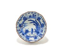 AN ARITA BLUE AND WHITE BOWL, LATE 18TH CENTURY