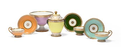 A SELECTION OF PARIS (DIHL) PORCELAIN, VARIOUS DATES, FIRST QUARTER 19TH CENTURY