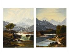 G*** F*** LESLIE (BRITISH 19TH CENTURY), HIGHLAND LANDSCAPES (2)