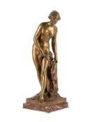AFTER FALCONET, A GILT BRONZE FIGURE 'LA BAIGNEUSE', FRENCH, LATE 19TH CENTURY