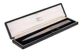 GERALD BENNEY (1930-2008), A CASED SILVER PAPERKNIFE