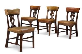 A SET OF FOUR MAHOGANY SIDE CHAIRS, EARLY 20TH CENTURY
