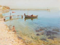 λ TERENCE CUNEO (BRITISH 1907-1996), THE QUIET BAY, CRETE