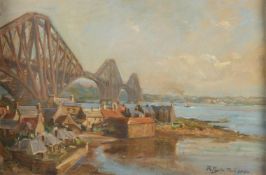 ROBERT PAYTON REID (BRITISH 1859-1945), THE FORTH BRIDGE FROM NORTH QUEENSFERRY