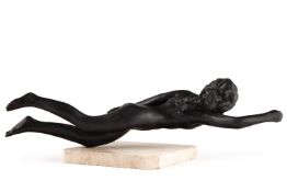 λ SYDNEY HARPLEY (1927-1992), A BRONZE FIGURE 'SWIMMER'